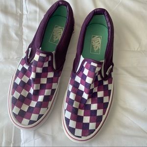 Purple Checkered Vans